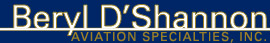 Beryl D'Shannon Aviation Specialties, aviation supply, airplane,
